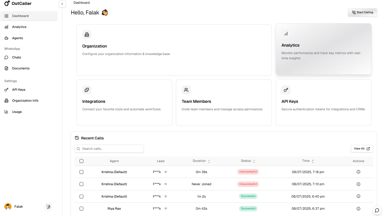 Dashboard Overview